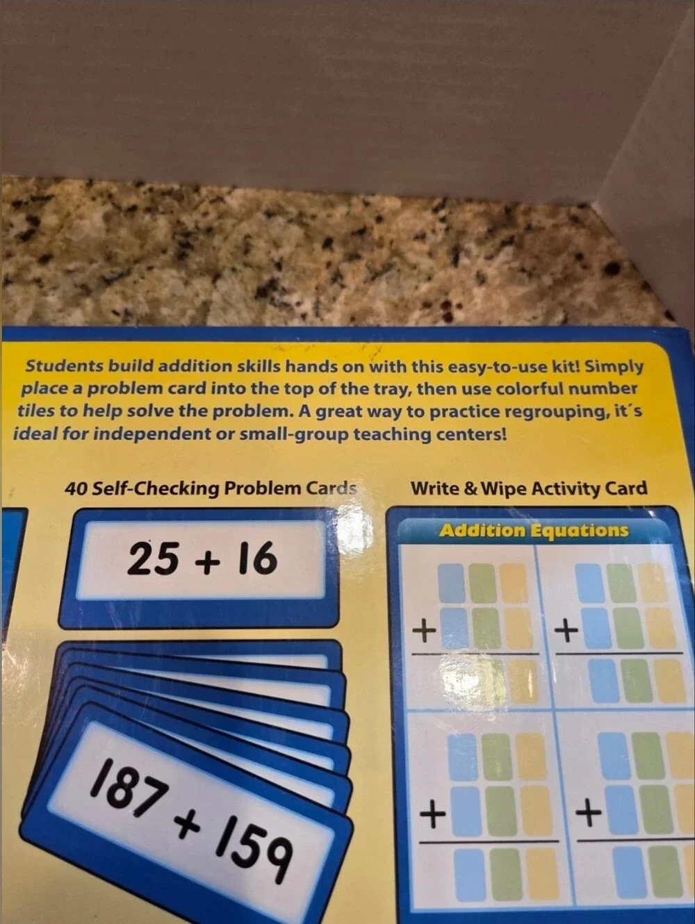 Lakeshore Learning Hands On Addition Regrouping Kit FF297 Math Homeschool Group
